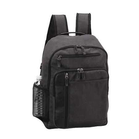 Preferred Nation Tahoe Canvas Backpack, Black P4658.BLACK